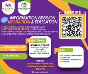 Free migration and education seminar Australia