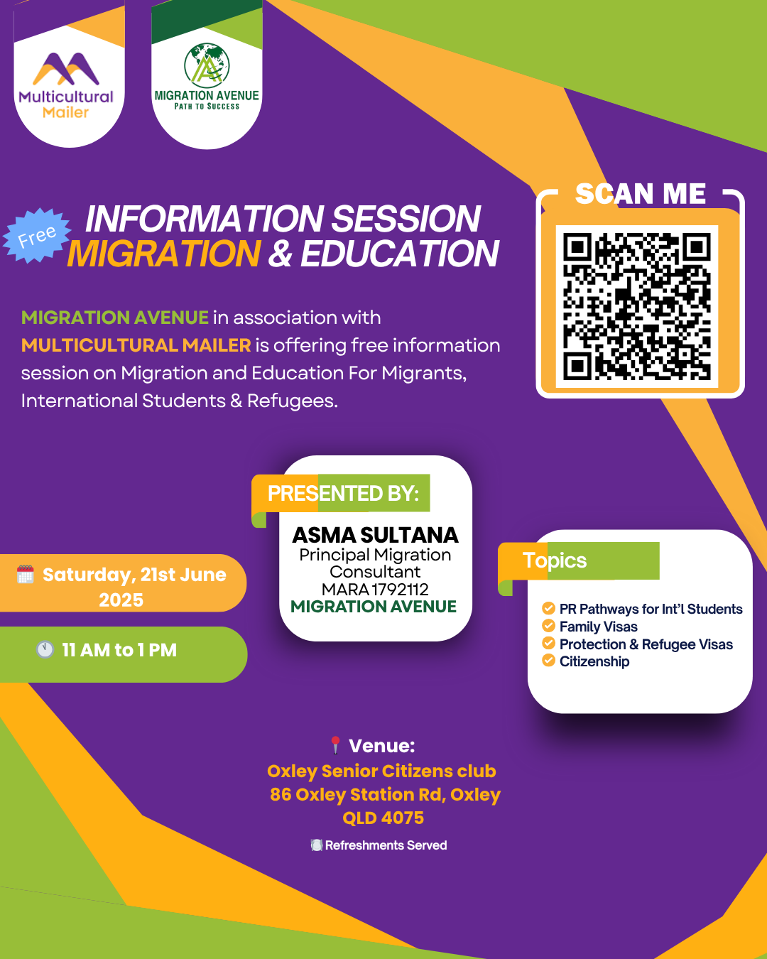 Free Migration and Education Seminar Australia – Support for Students, Migrants, and Refugees Free Migration and Education Seminar Australia