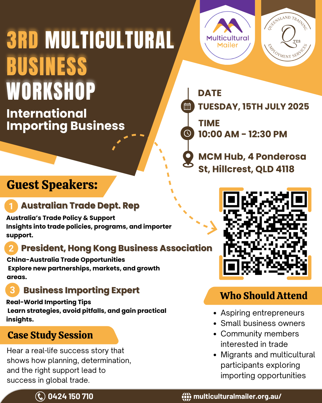 3rd MULTICULTURAL BUSINESS WORKSHOP MULTICULTURAL BUSINESS WORKSHOP