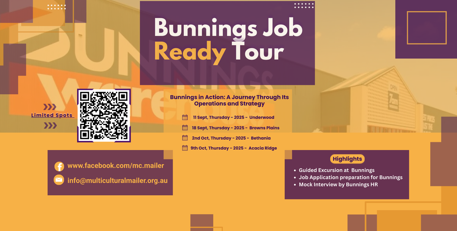 Bunnings Job Ready Tour 2025