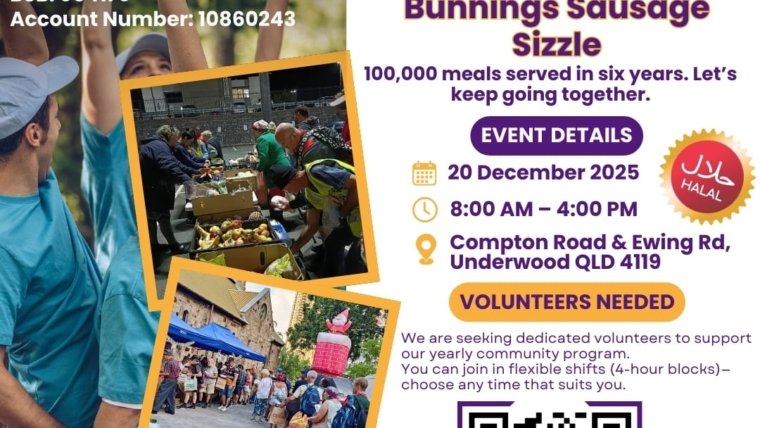Bunnings Sausage Sizzle for Community Support